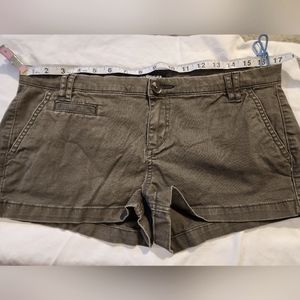 Express Olive Khaki Shorts